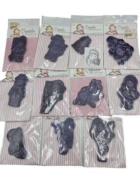 Magnolia Tilda Cling Rubber Stamps Lot of 11 Cardmaking Scrapbooking Crafts Read